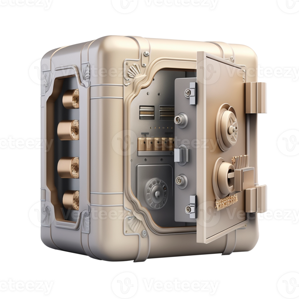 Safe box icon on transparent background, created with png