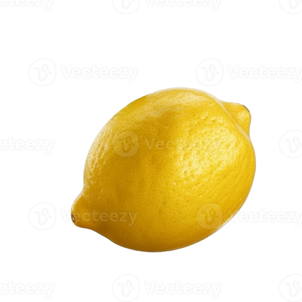 Lemon on transparent background, created with png