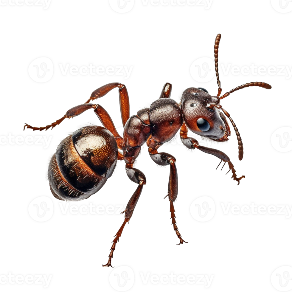 Ant isolated on the transparent background, created with png