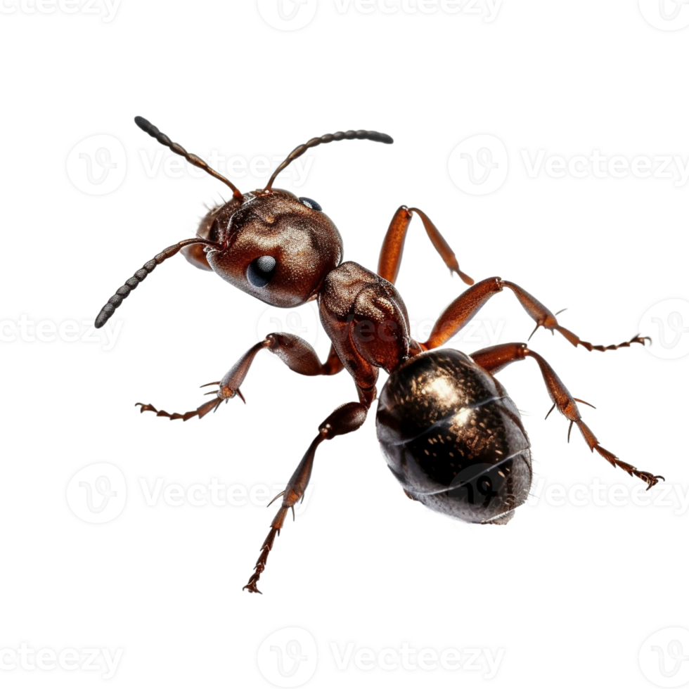 Ant isolated on the transparent background, created with png