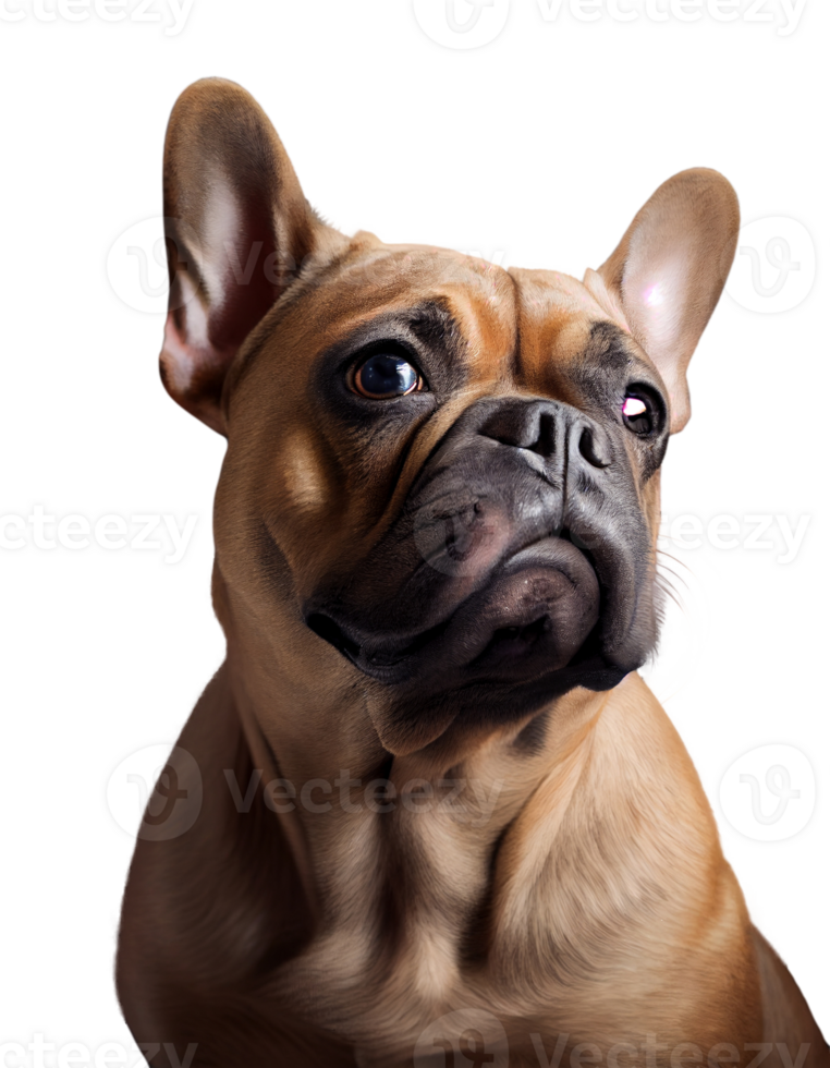 French bulldog isolated on transparent background, created with png