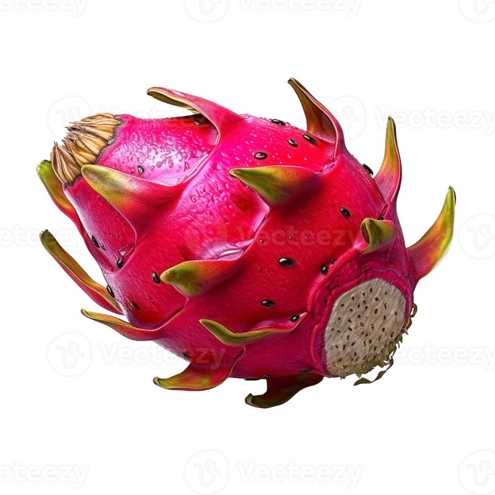 Pitaya isolated on transparent background, created with png
