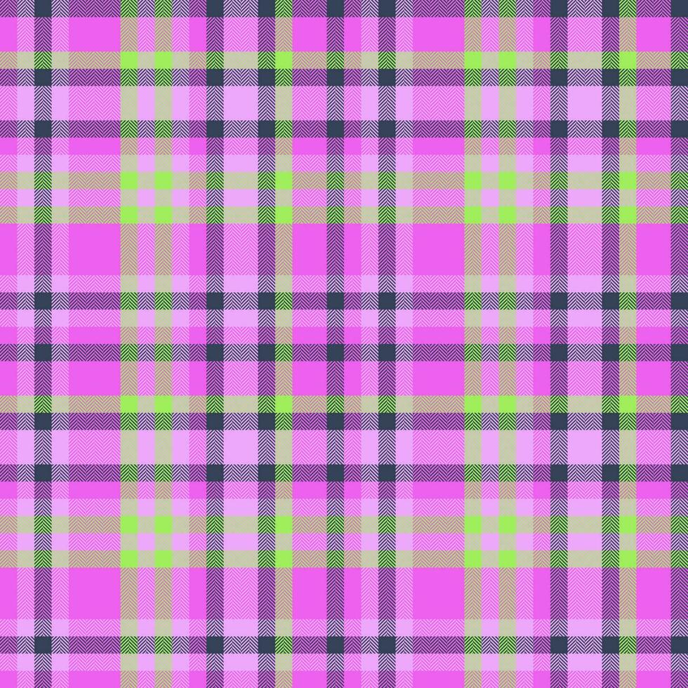 Textile seamless pattern. Check fabric vector. Plaid texture background tartan. vector