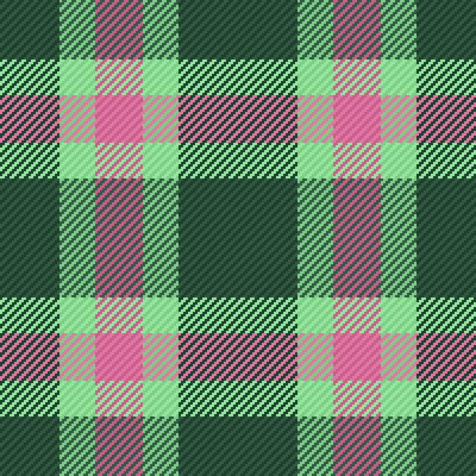 Textile plaid tartan. Check texture vector. Fabric background seamless pattern. vector