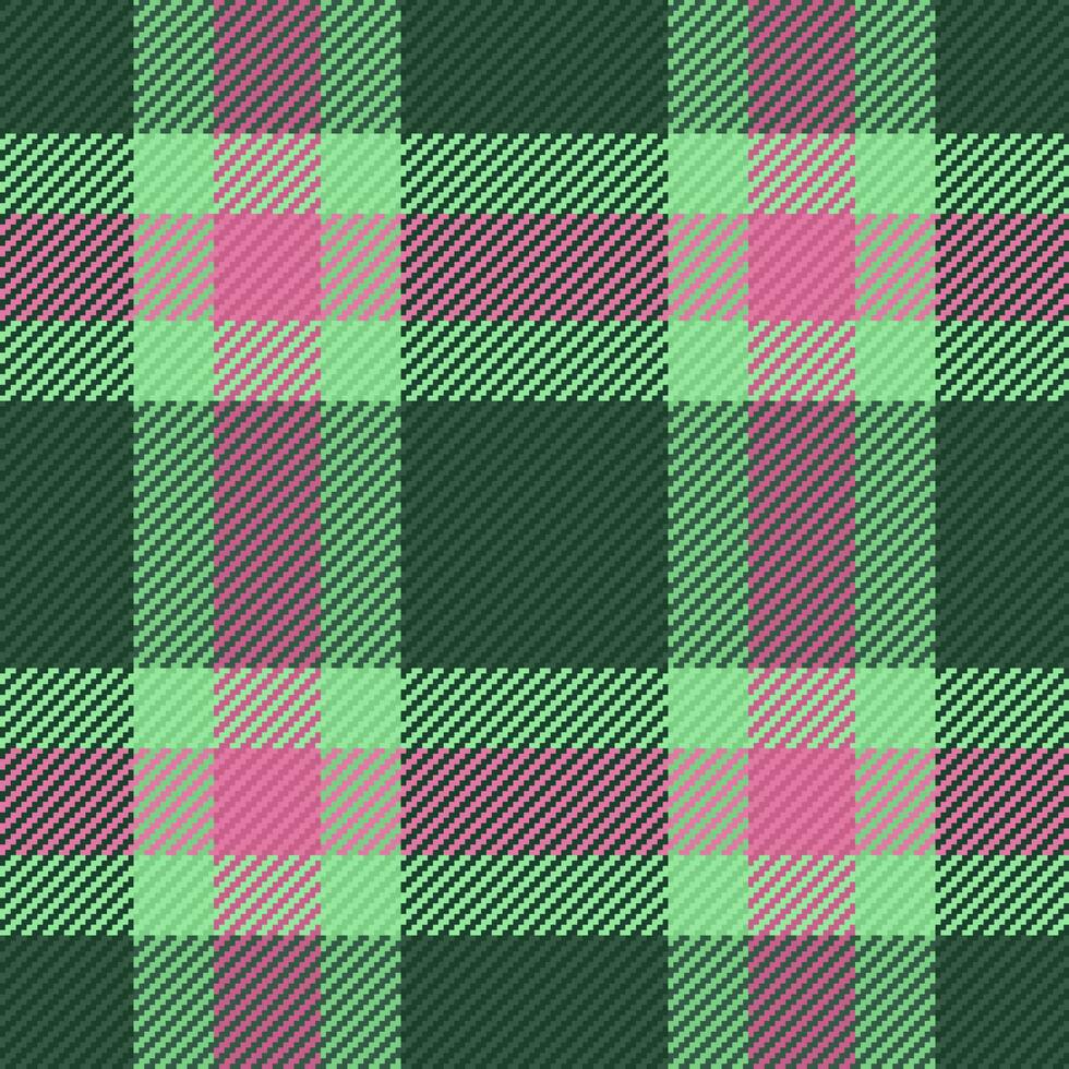 Textile plaid tartan. Check texture vector. Fabric background seamless pattern. vector