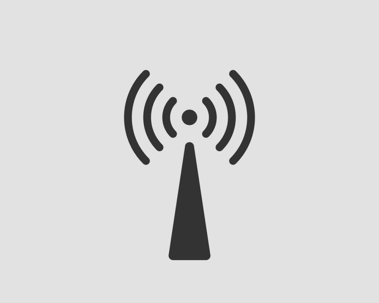 Free wi fi icon. Connection zone wifi vector symbol. Radio waves signal.
