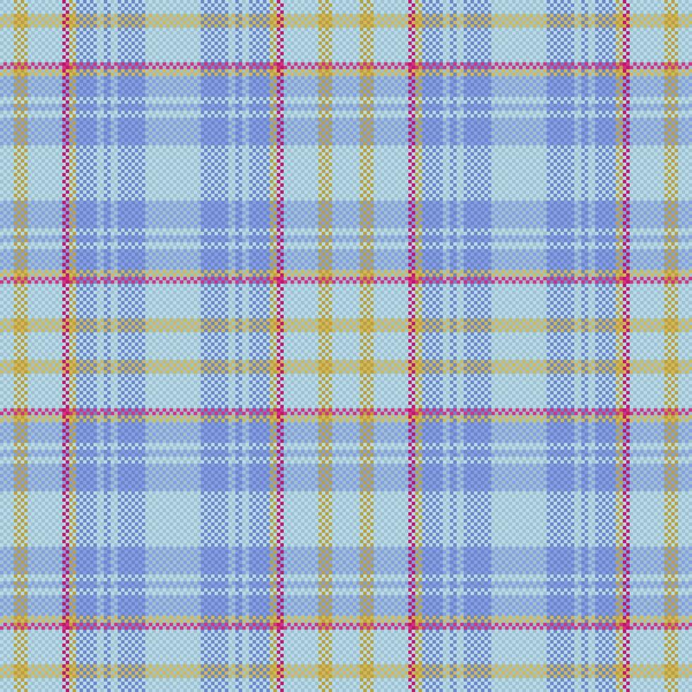 Background texture seamless. Vector check tartan. Textile fabric pattern plaid.