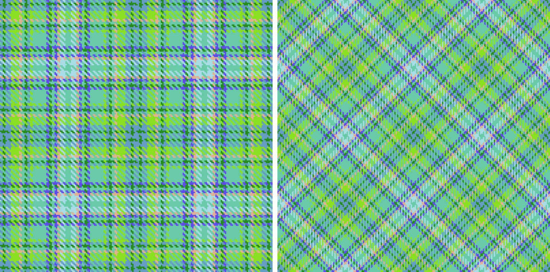 Plaid fabric textile. Tartan background check. Pattern texture seamless vector. vector