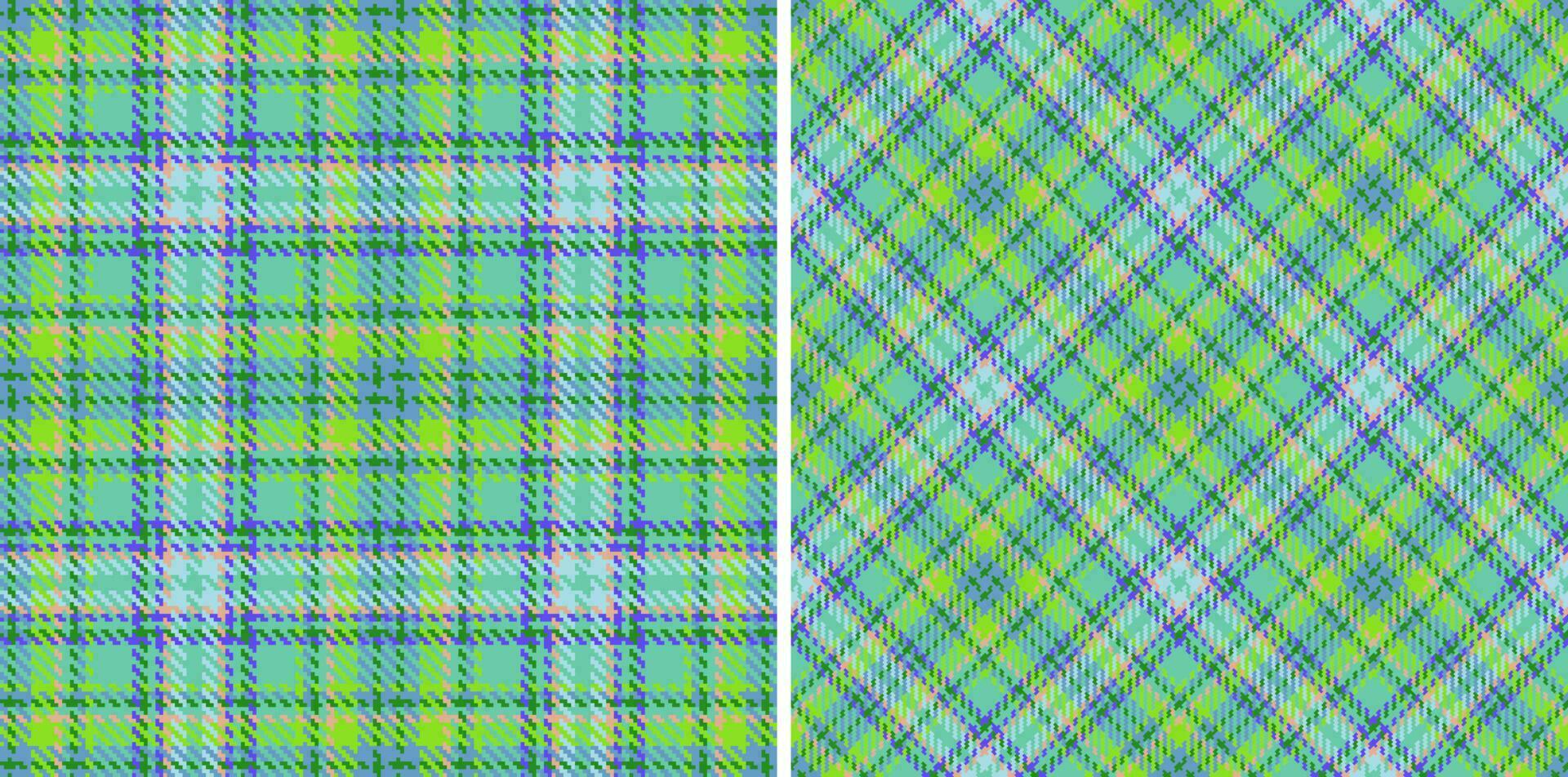 Plaid fabric textile. Tartan background check. Pattern texture seamless vector. vector