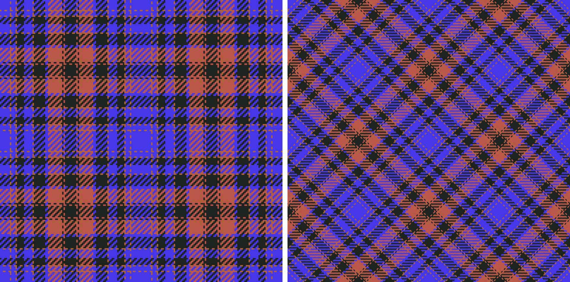 Textile background fabric. Seamless pattern texture. Plaid check vector tartan.