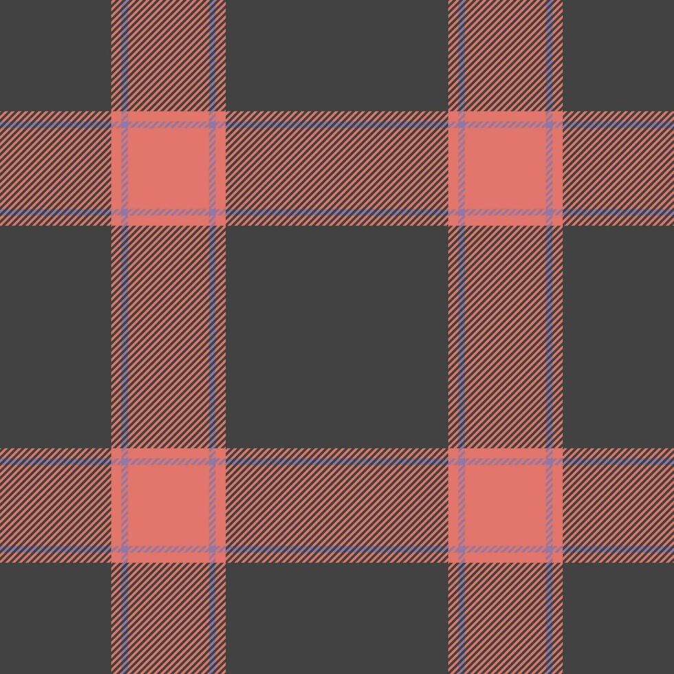 Plaid seamless pattern. Check fabric texture. Vector textile print.