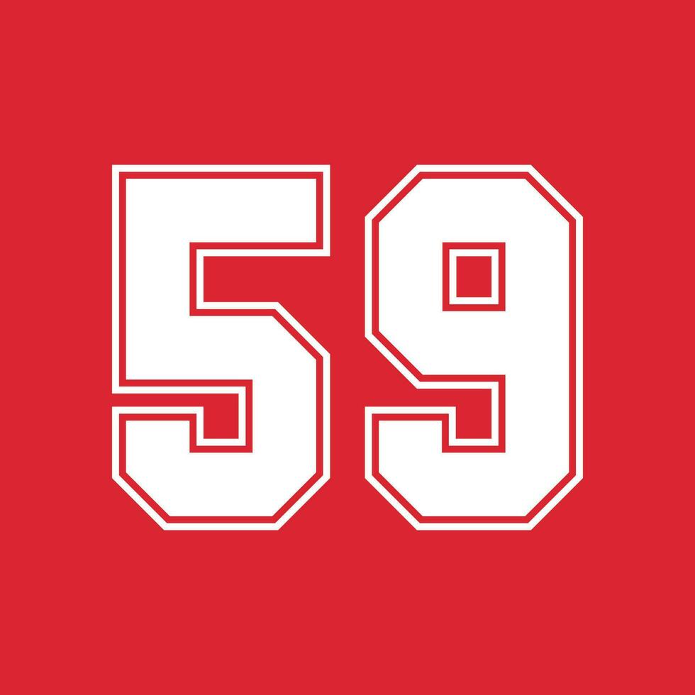 Basketball and Baseball Sport Numbers 59 23744222 Vector Art at Vecteezy