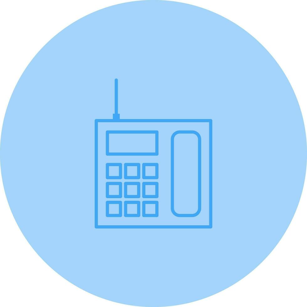 Wireless Landline Phone Vector Icon