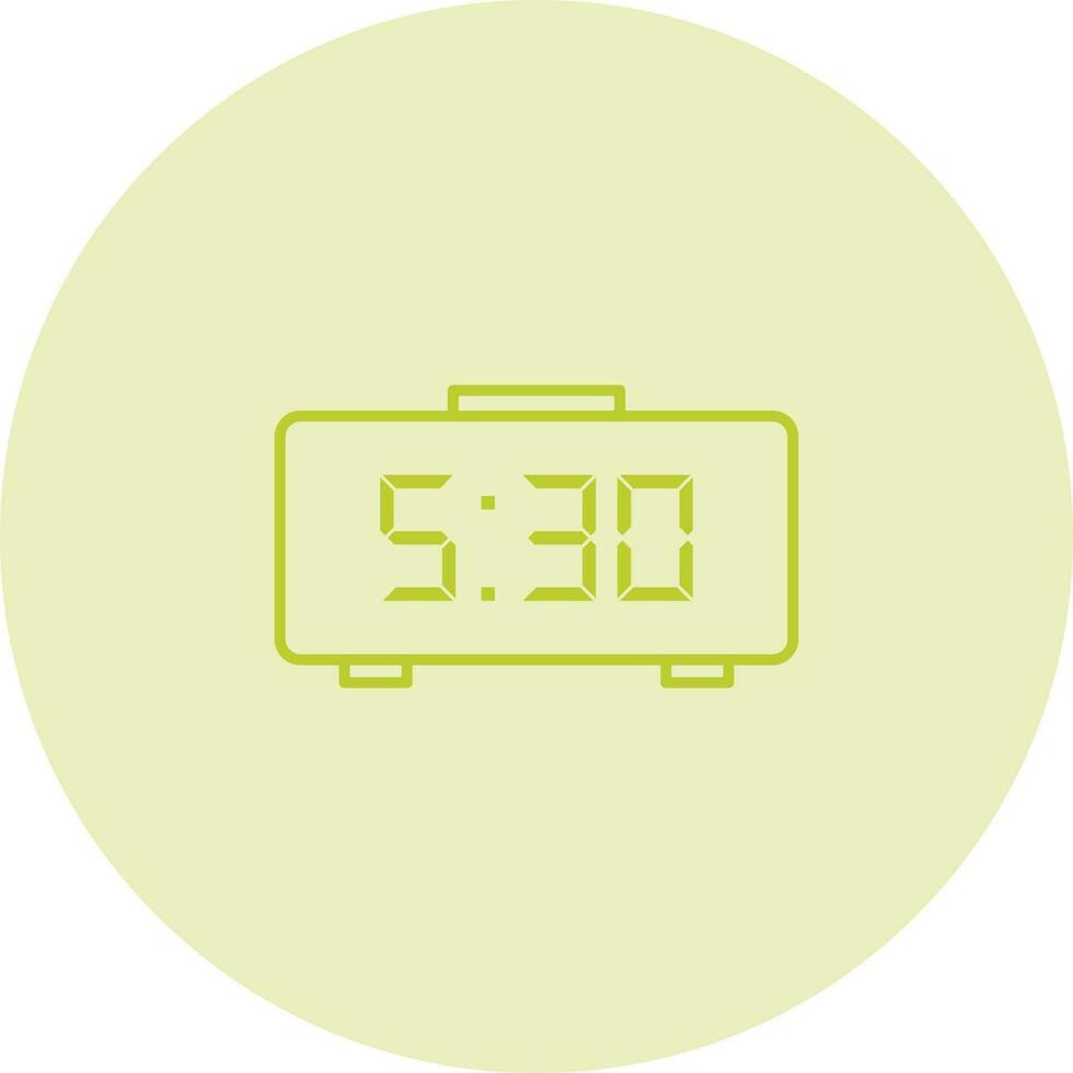Digital Clock Vector Icon