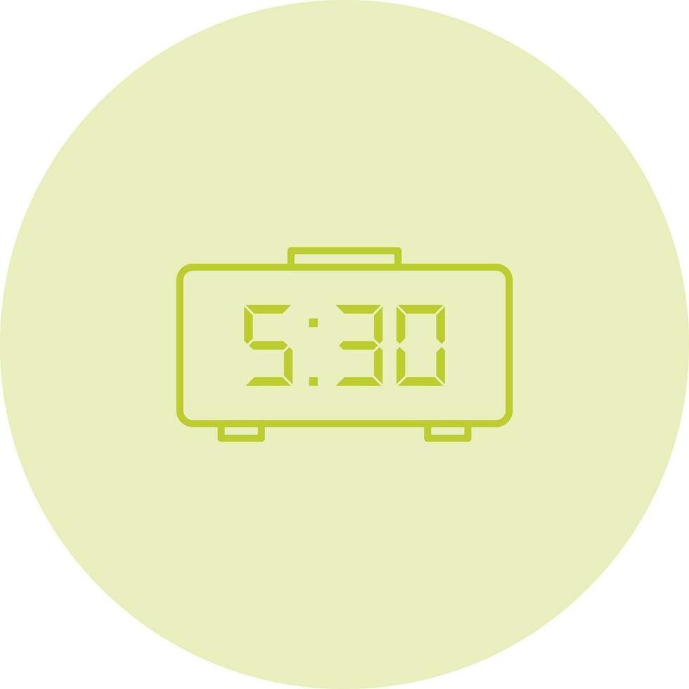 Digital Clock Vector Icon