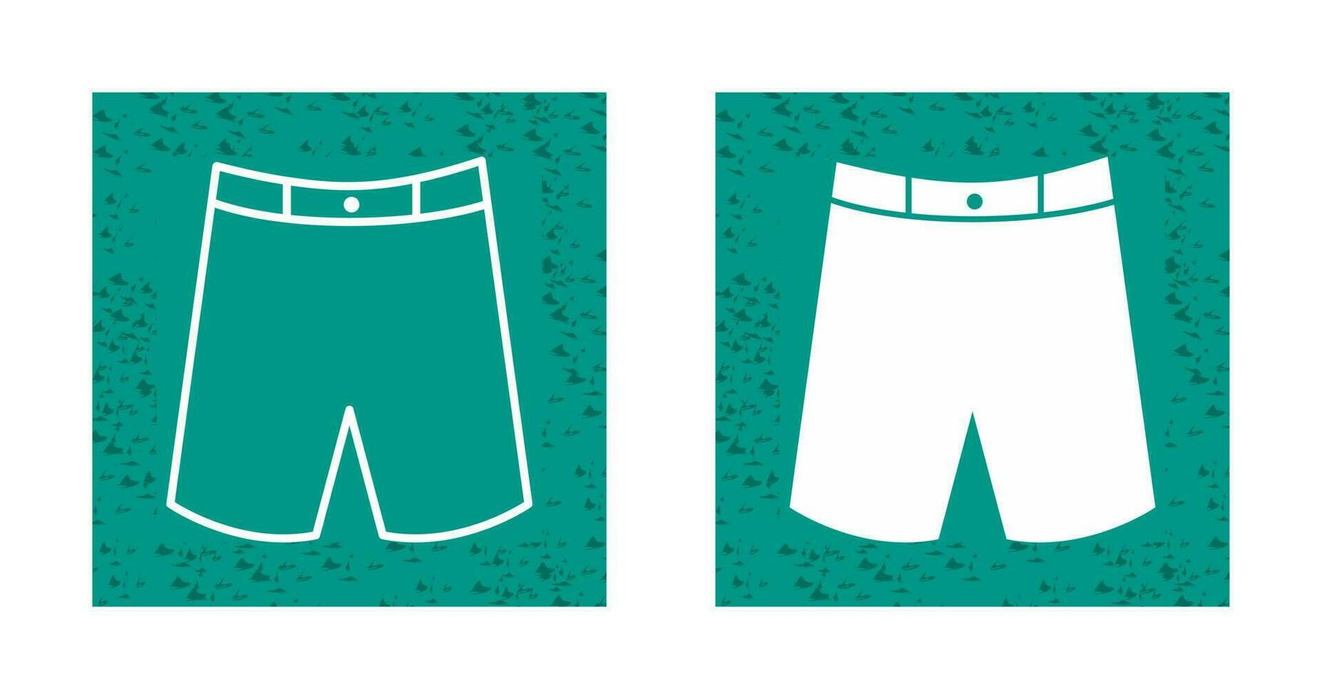 icono de vector de pantalones cortos