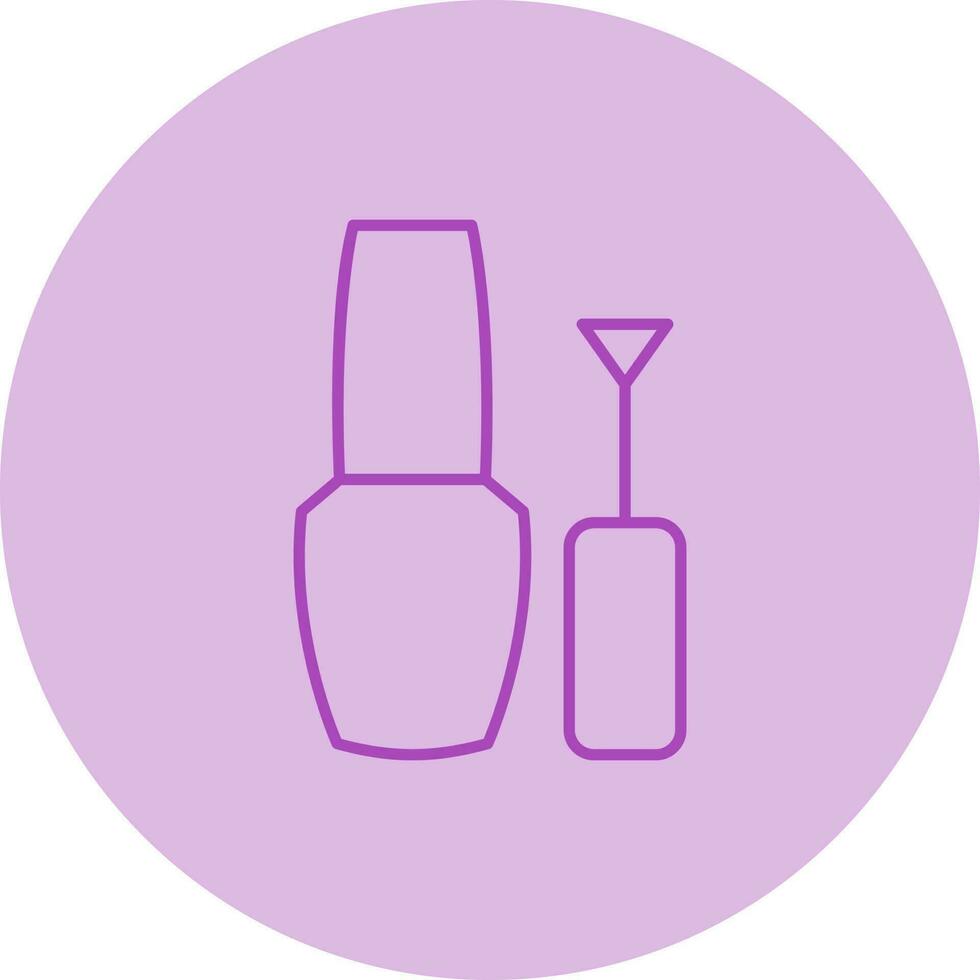 icono de vector de esmalte de uñas