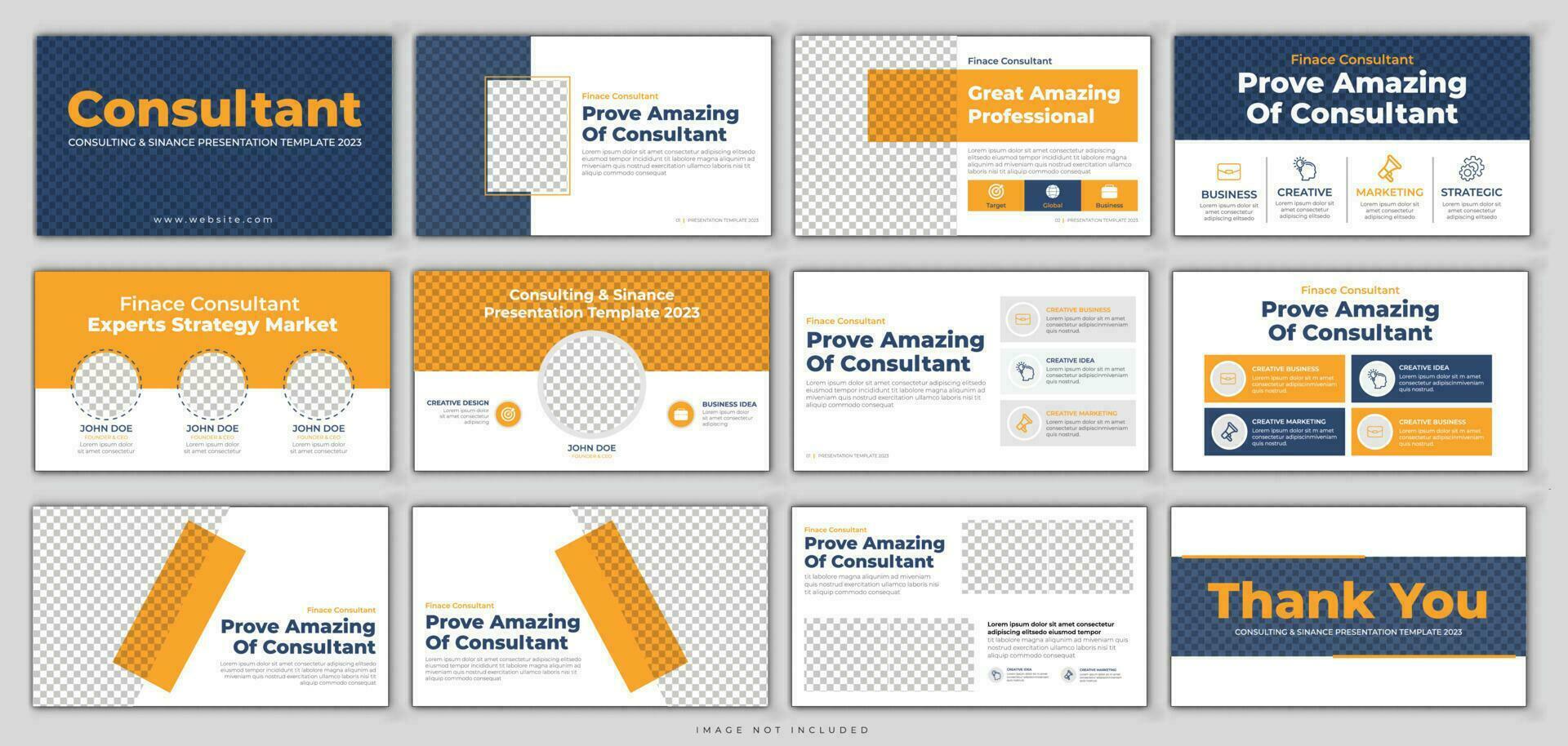 Business presentation templates. Flat design vector infographic elements for presentation slides, annual report, business marketing, brochure, university report, company presentation