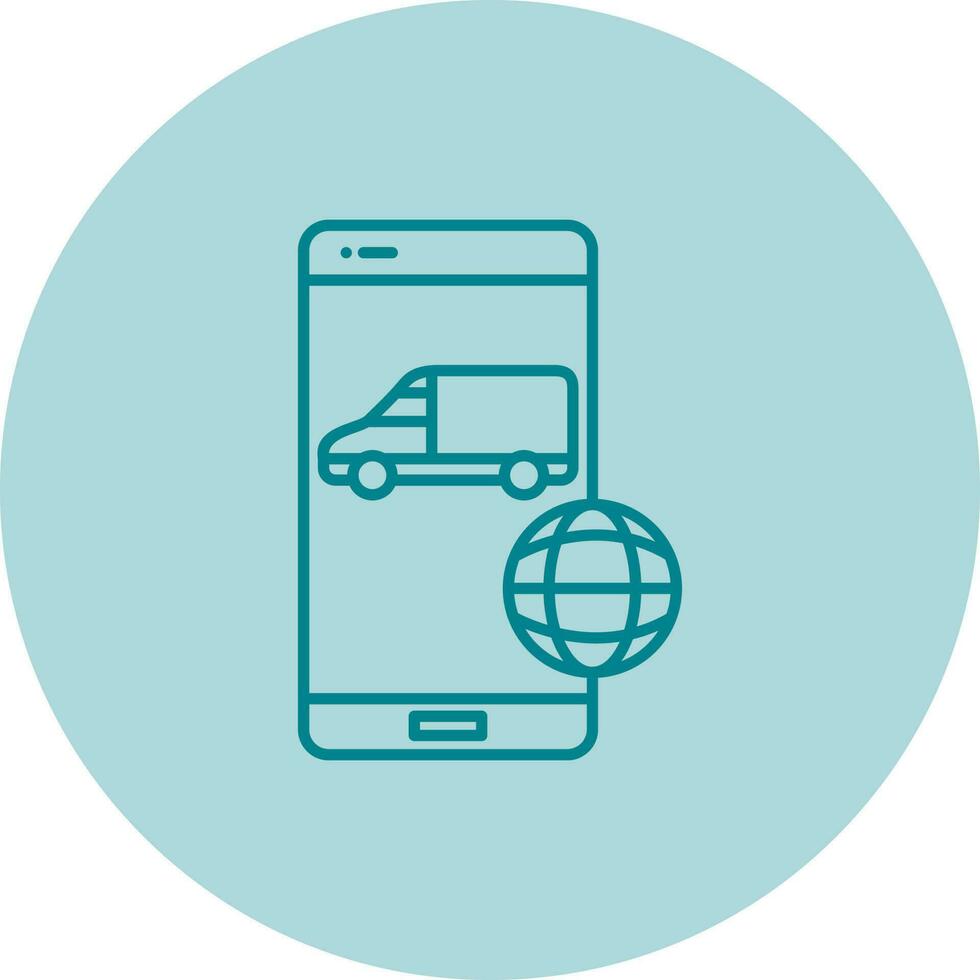 Online Logistics Vector Icon