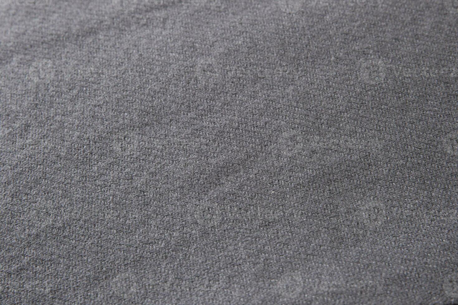 Black wool fabric texture photo