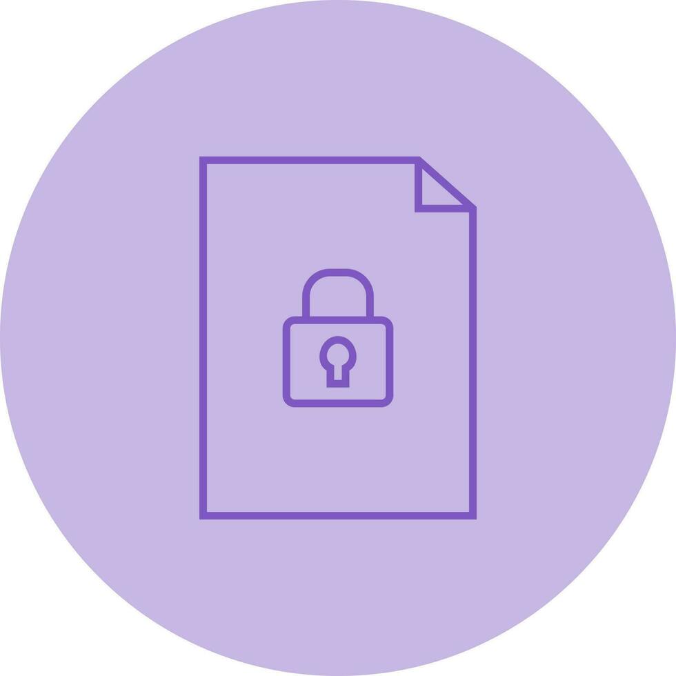 Secure Document Vector Icon