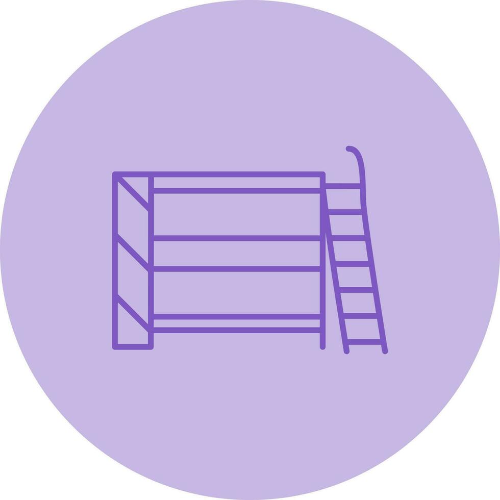 Bunk bed Vector Icon