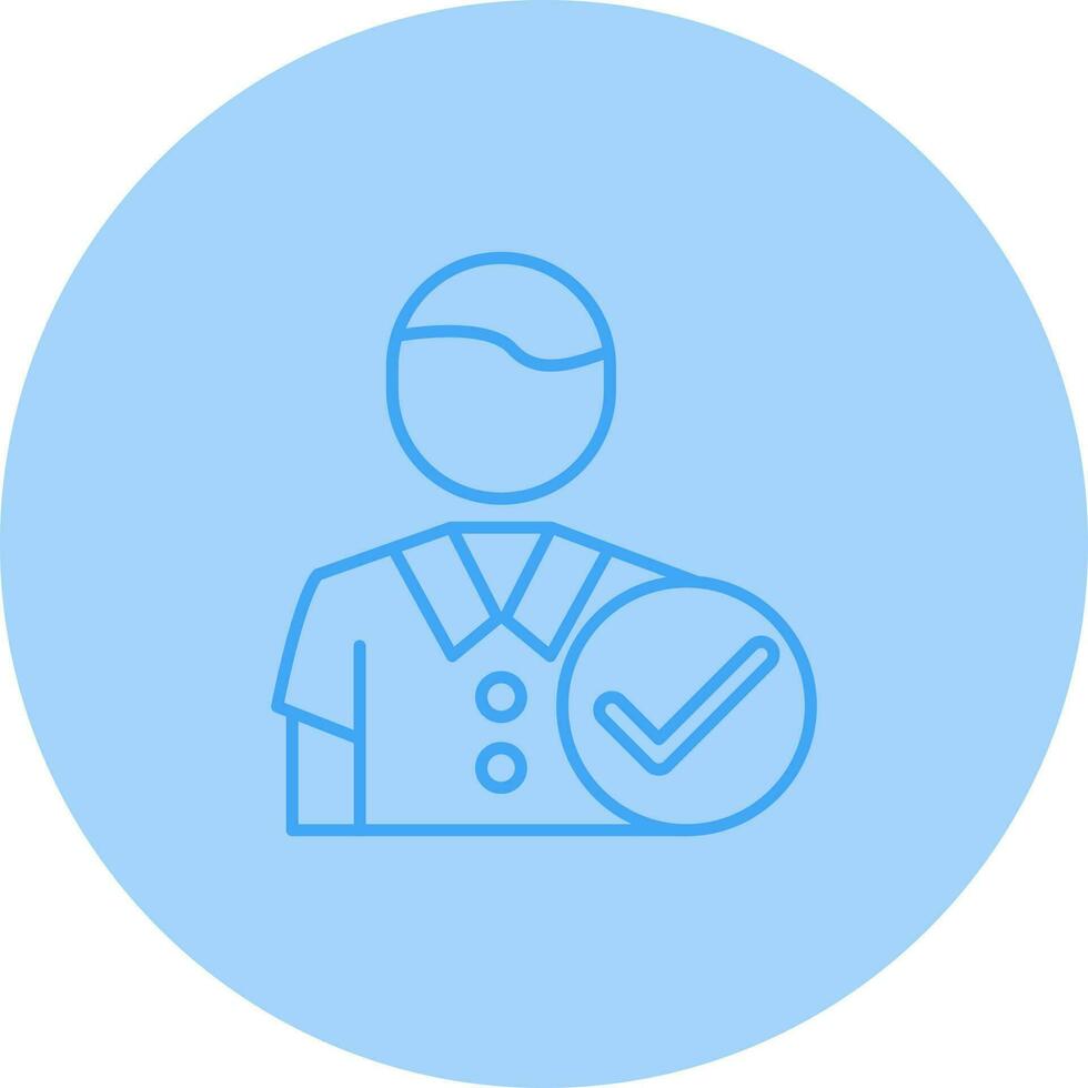 Man Accept Vector Icon