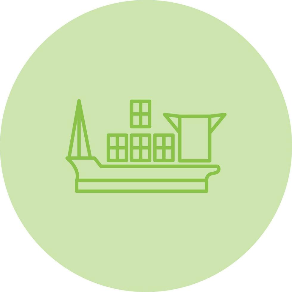 Cargo Ship Vector Icon