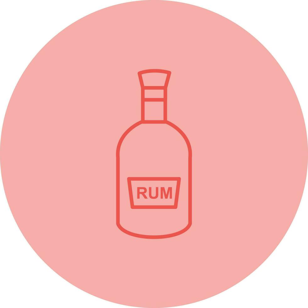 Bottle of Rum Vector Icon