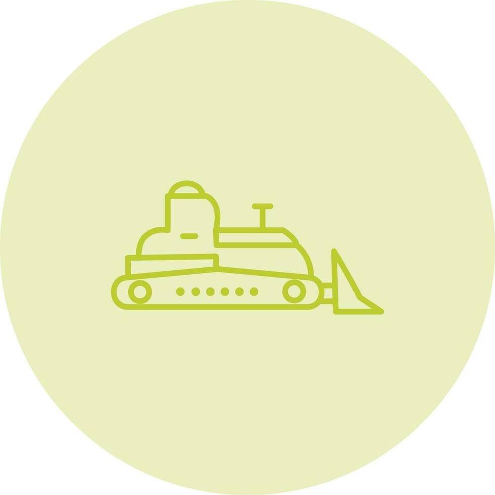 Bulldozer Vector Icon