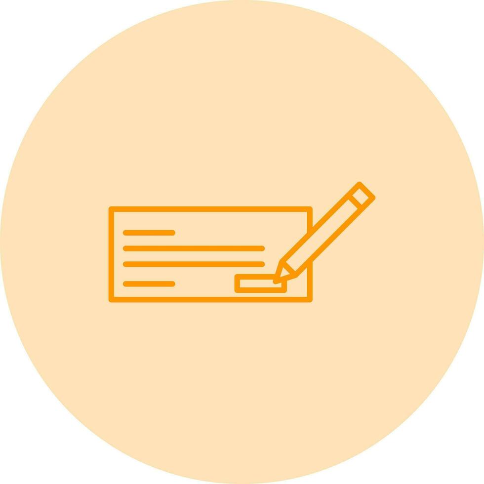 Write Cheque Vector Icon