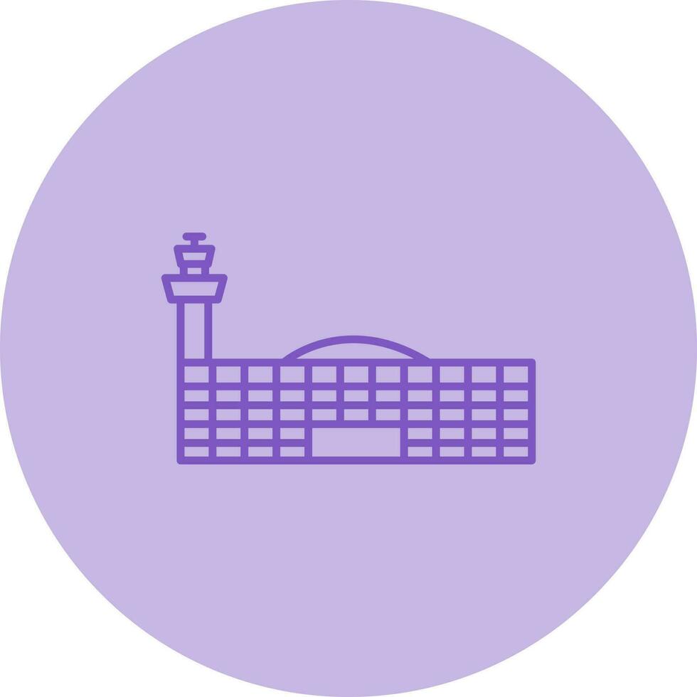 Airport Building Vector Icon