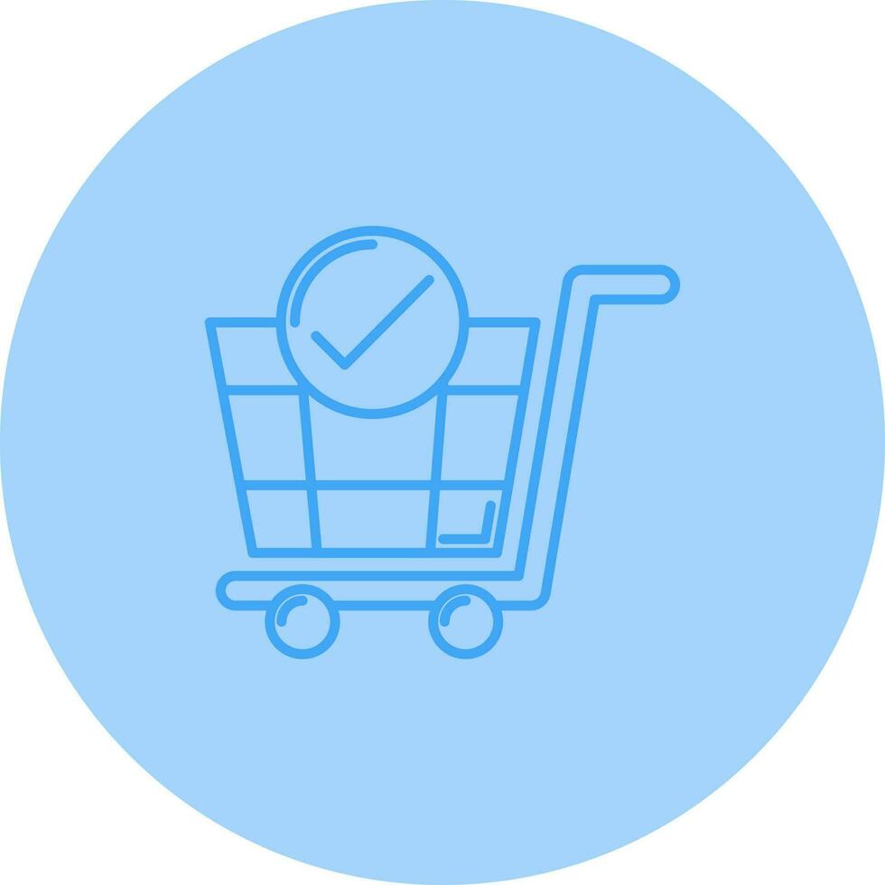 icono de vector de carrito de compras