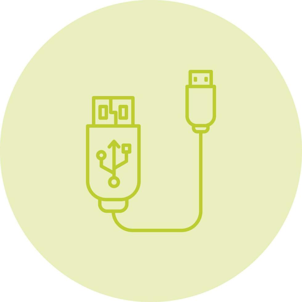 Usb Cable Vector Icon