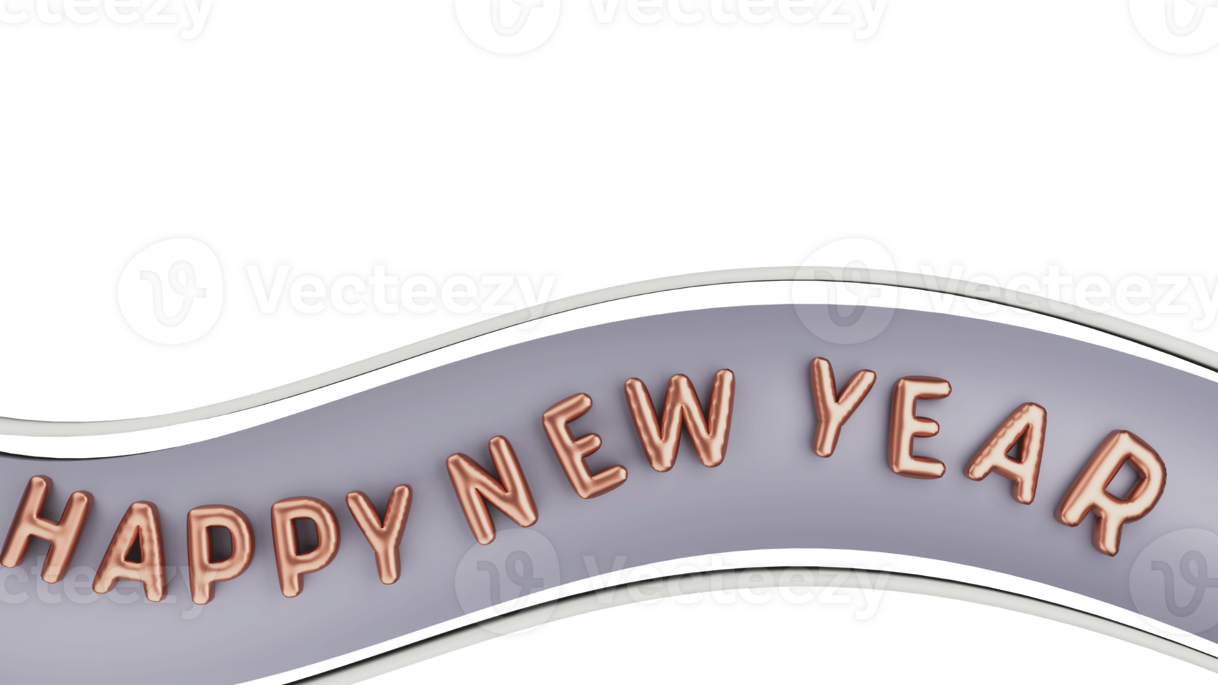 3d machen, glücklich Neu Jahr Text. png