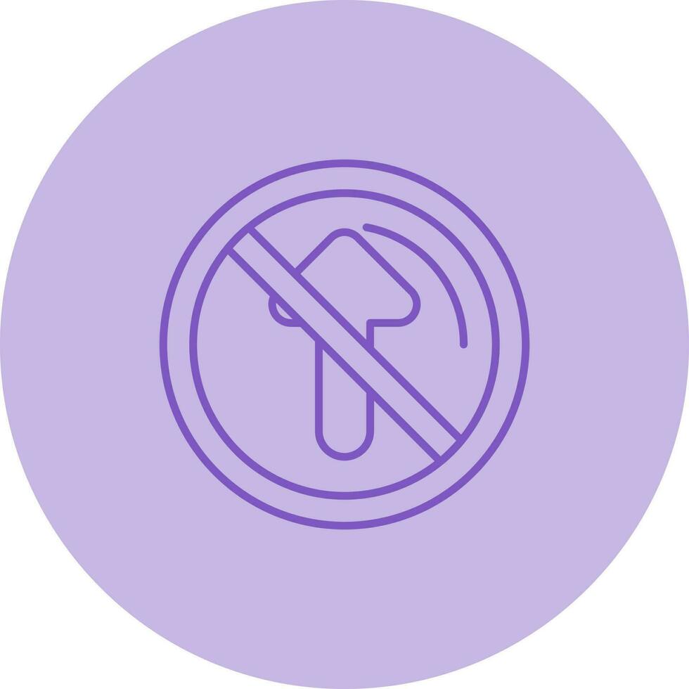 No Passing Vector Icon