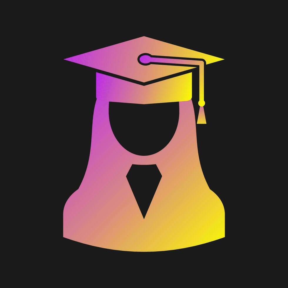 Female Student Vector Icon