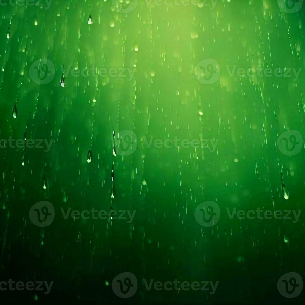 verde antecedentes escritorio fondo de pantalla con gotas de lluvia foto