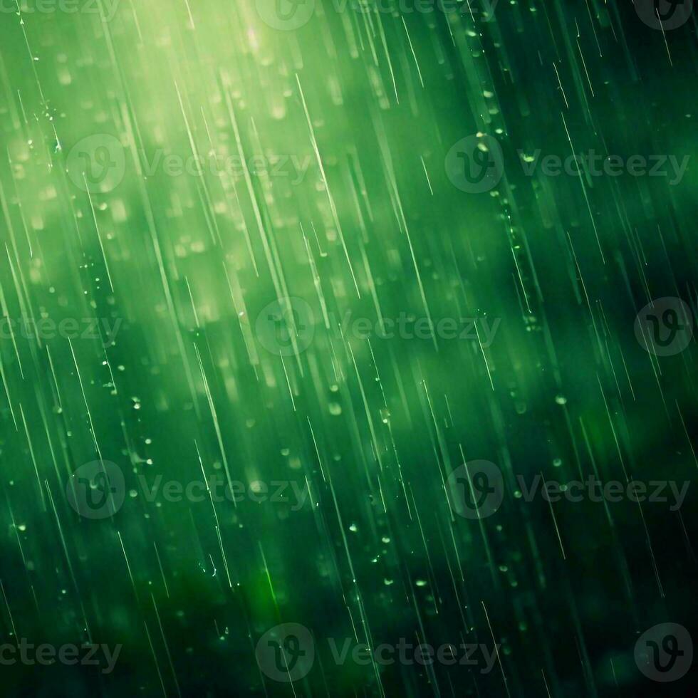 Green background desktop wallpaper with raindrops photo