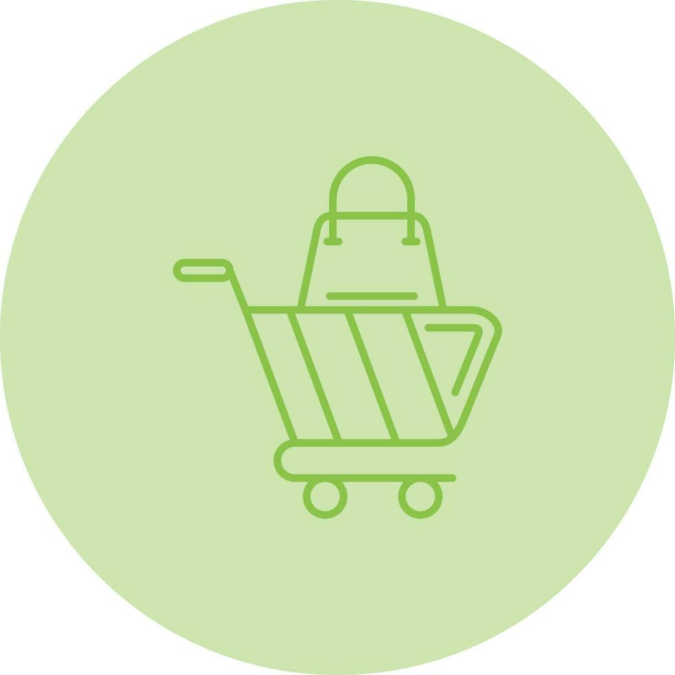 icono de vector de carrito de compras