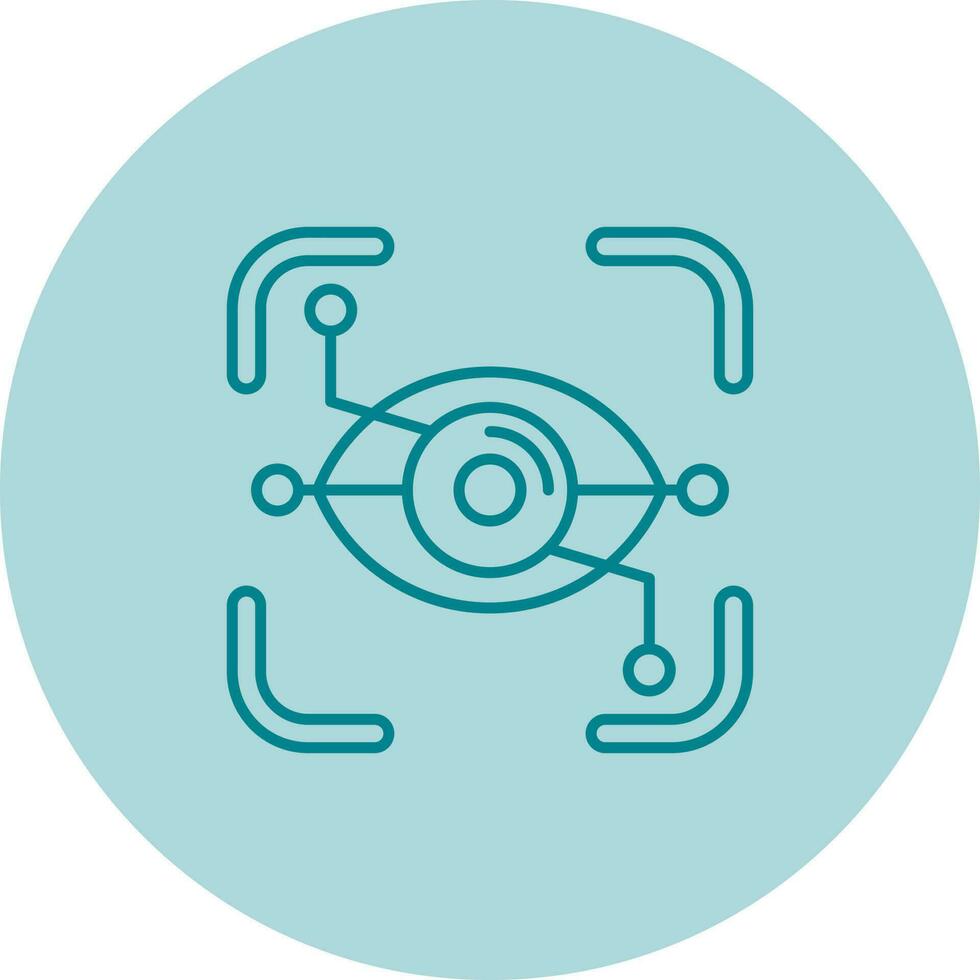 Eye Recognition Vector Icon