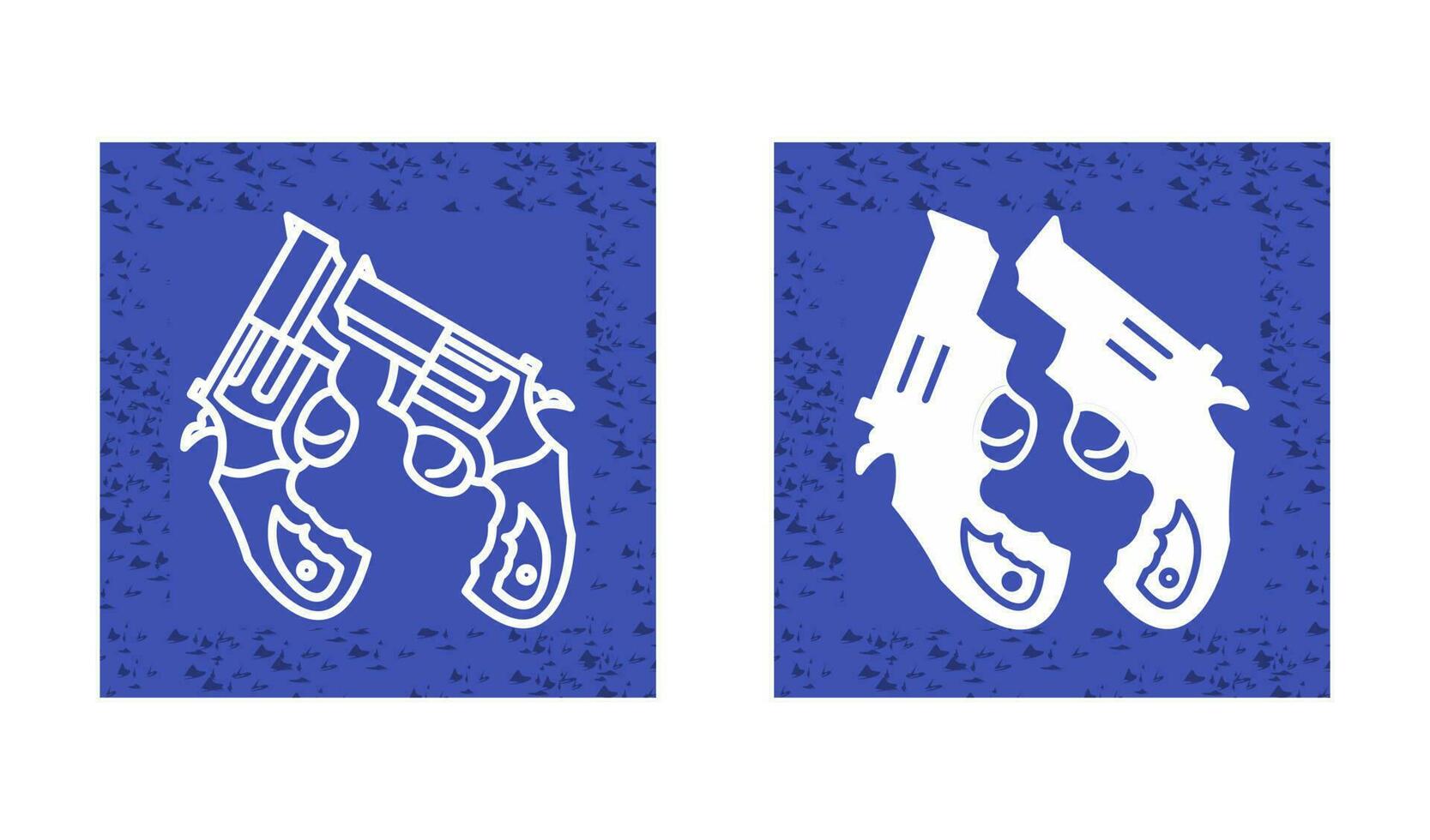 Two Guns Vector Icon