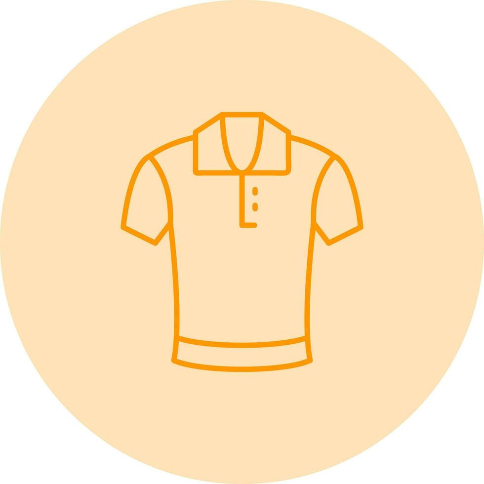 icono de vector de camisa de polo