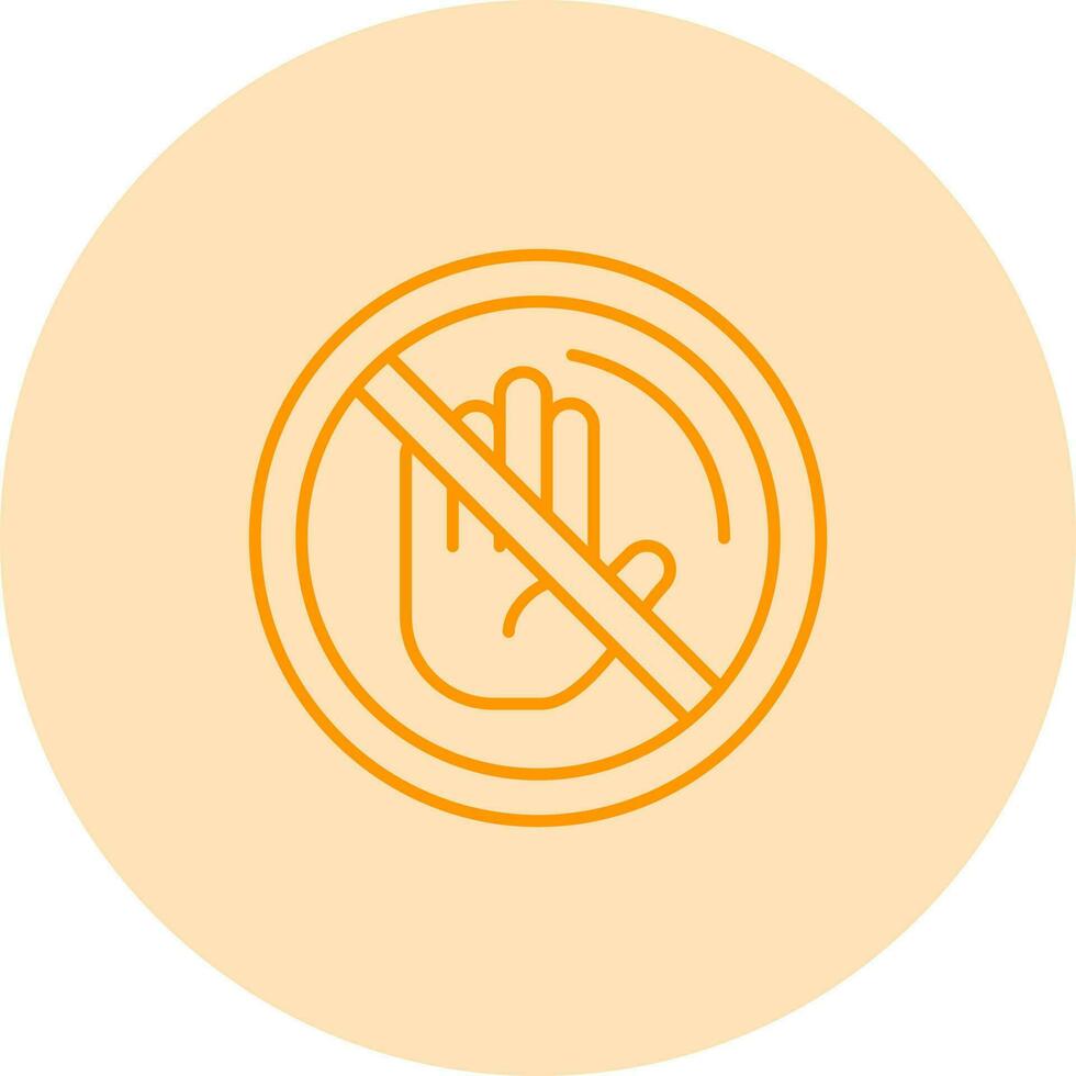 No Passing Vector Icon