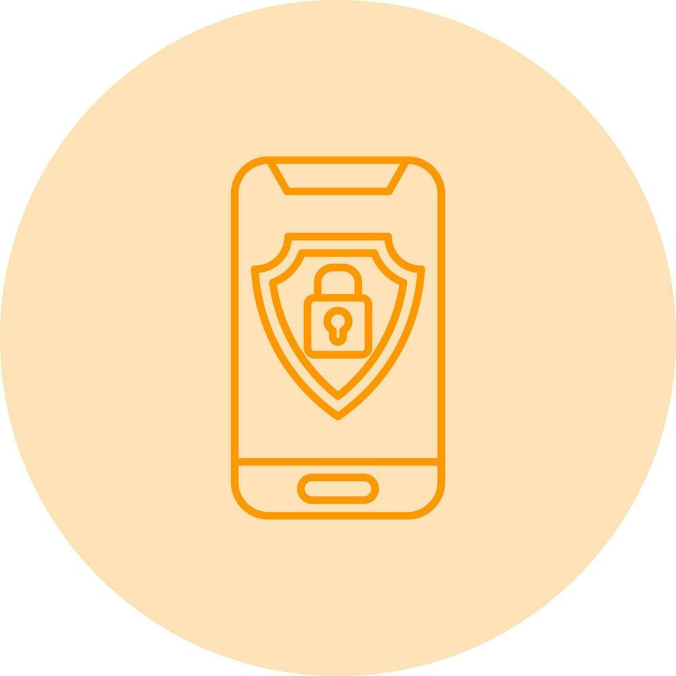 Mobile Security Vector Icon