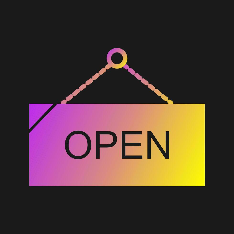 Open Tag Vector Icon