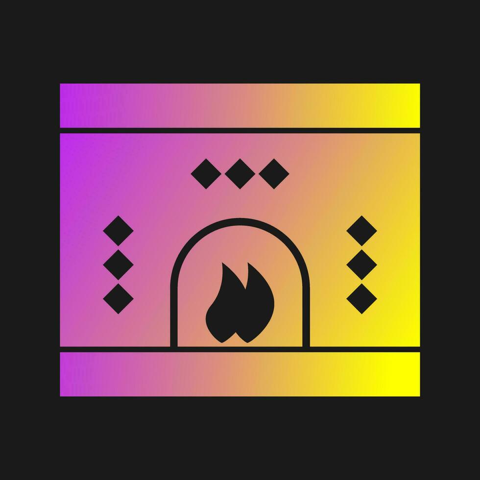 Fireplace Vector Icon