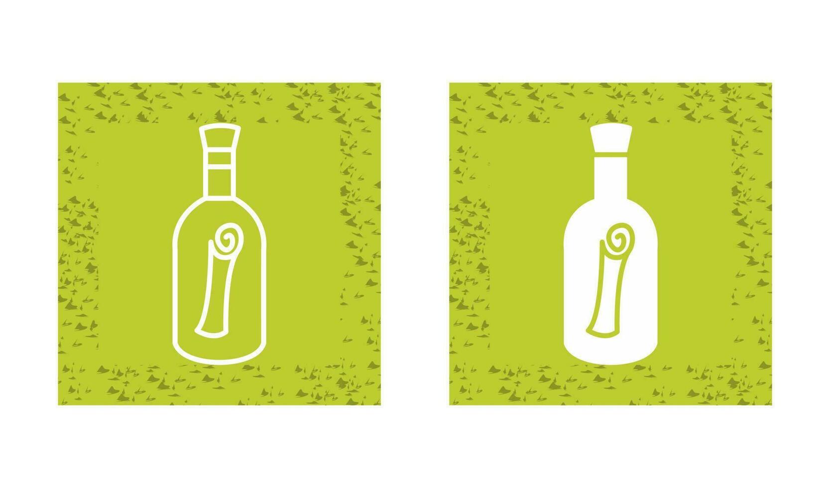 Scroll in Bottle Vector Icon