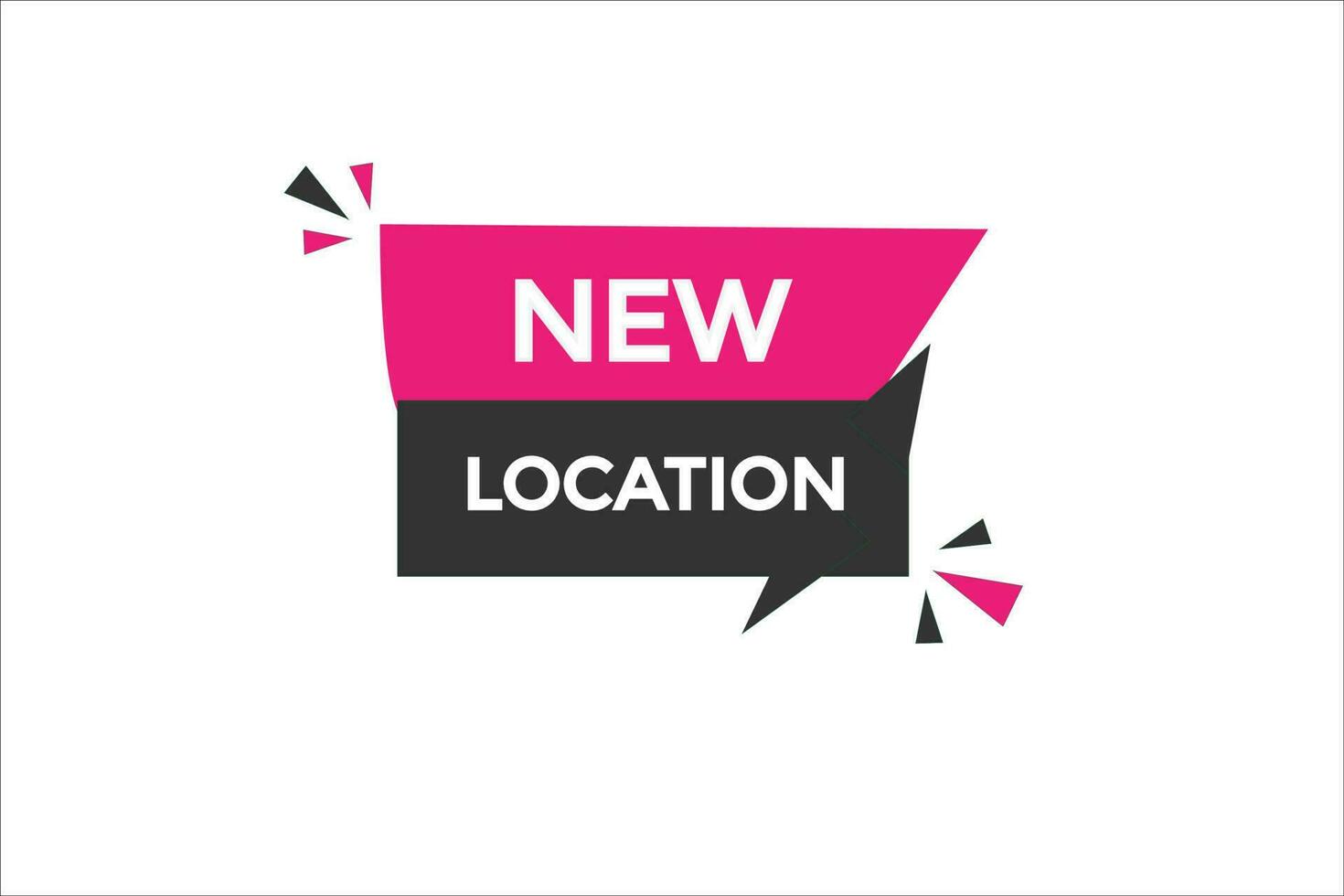 new location vectors, sign,lavel bubble speech new location vector