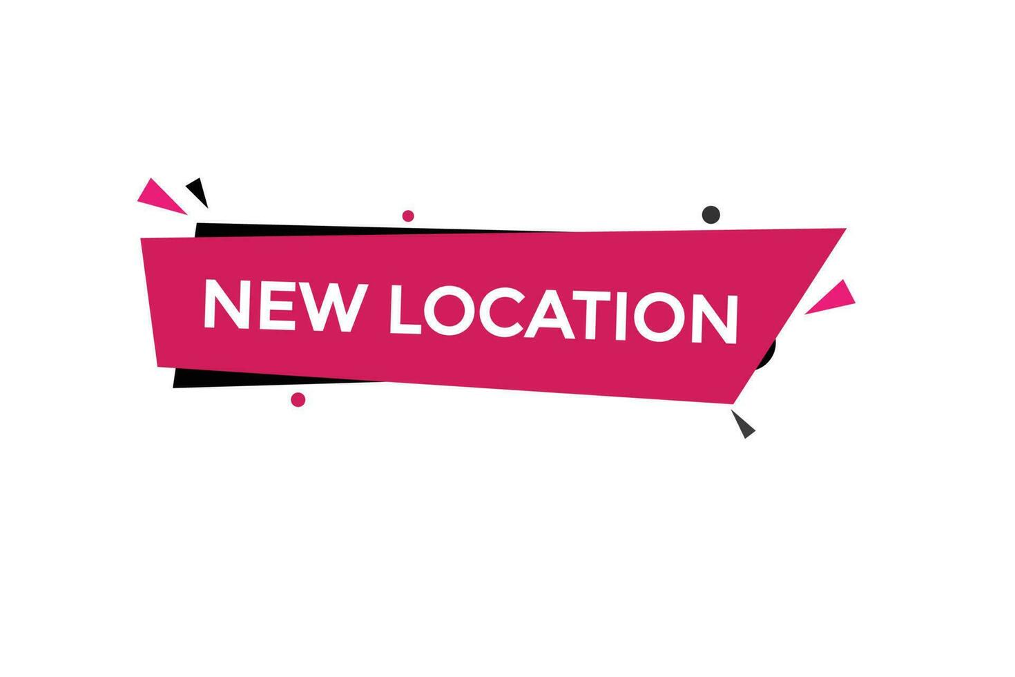 new location vectors, sign,lavel bubble speech new location vector